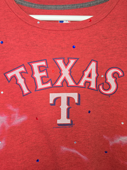 Texas Rangers Crop Top- XL