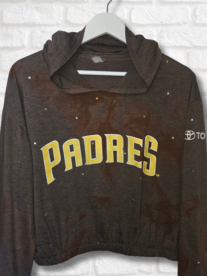 San Diego Padres Crop Pullover- Large