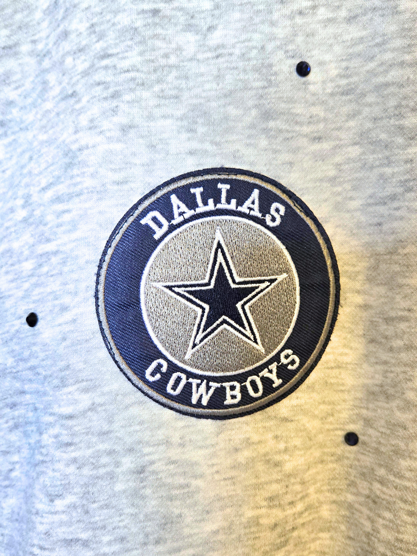 Dallas Cowboys Crop Zip-Up Sweatshirt- Medium