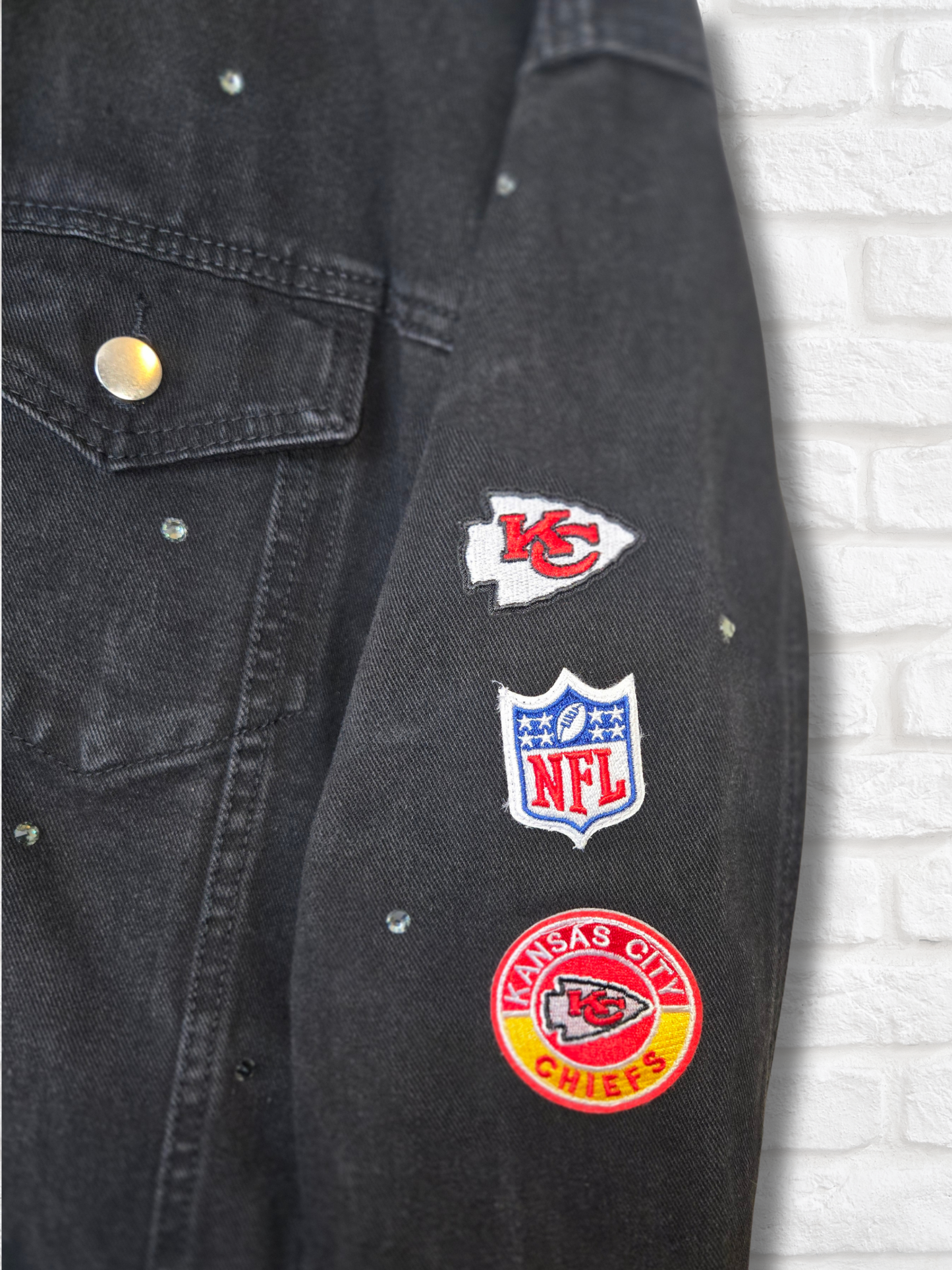 Kansas City Chiefs Oversized Denim Jacket