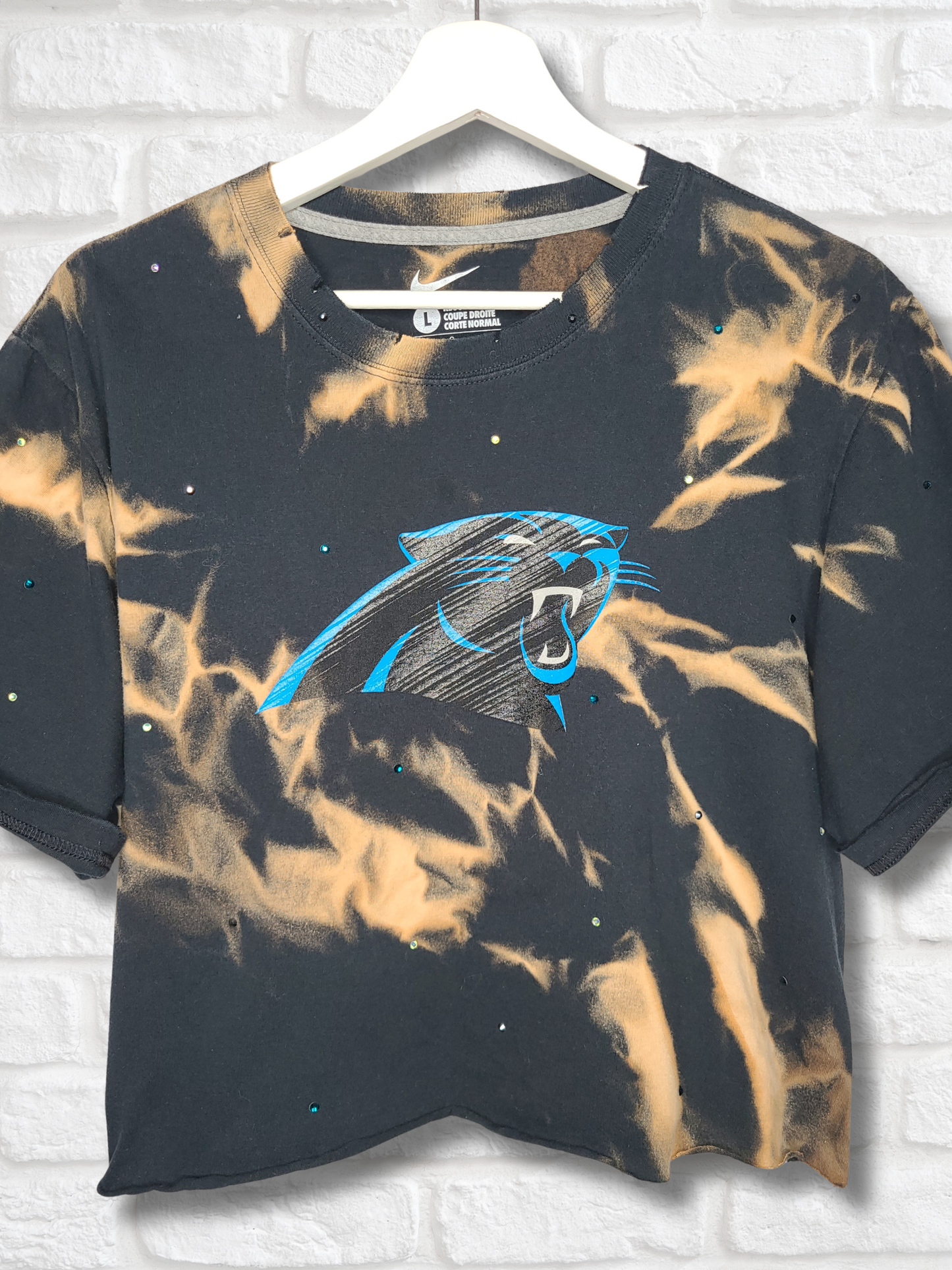Carolina Panthers Crop Top- Large