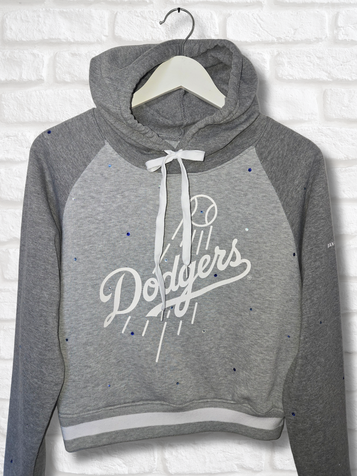 Los Angeles Dodgers Crop Hoodie