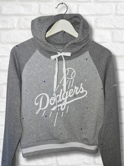 Los Angeles Dodgers Crop Hoodie