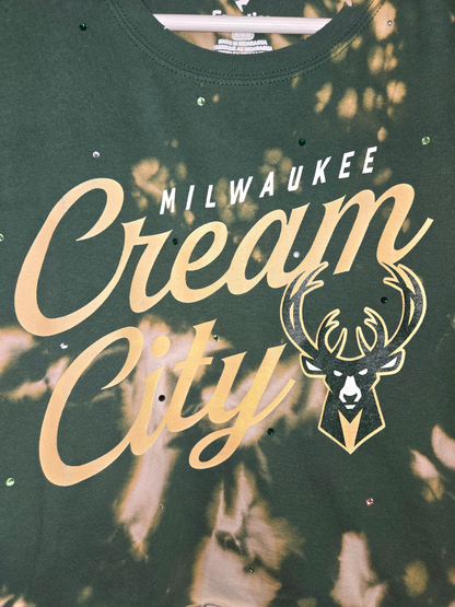 Milwaukee Bucks Crop Top- Medium