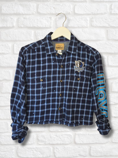 Dallas Mavericks Crop Flannel