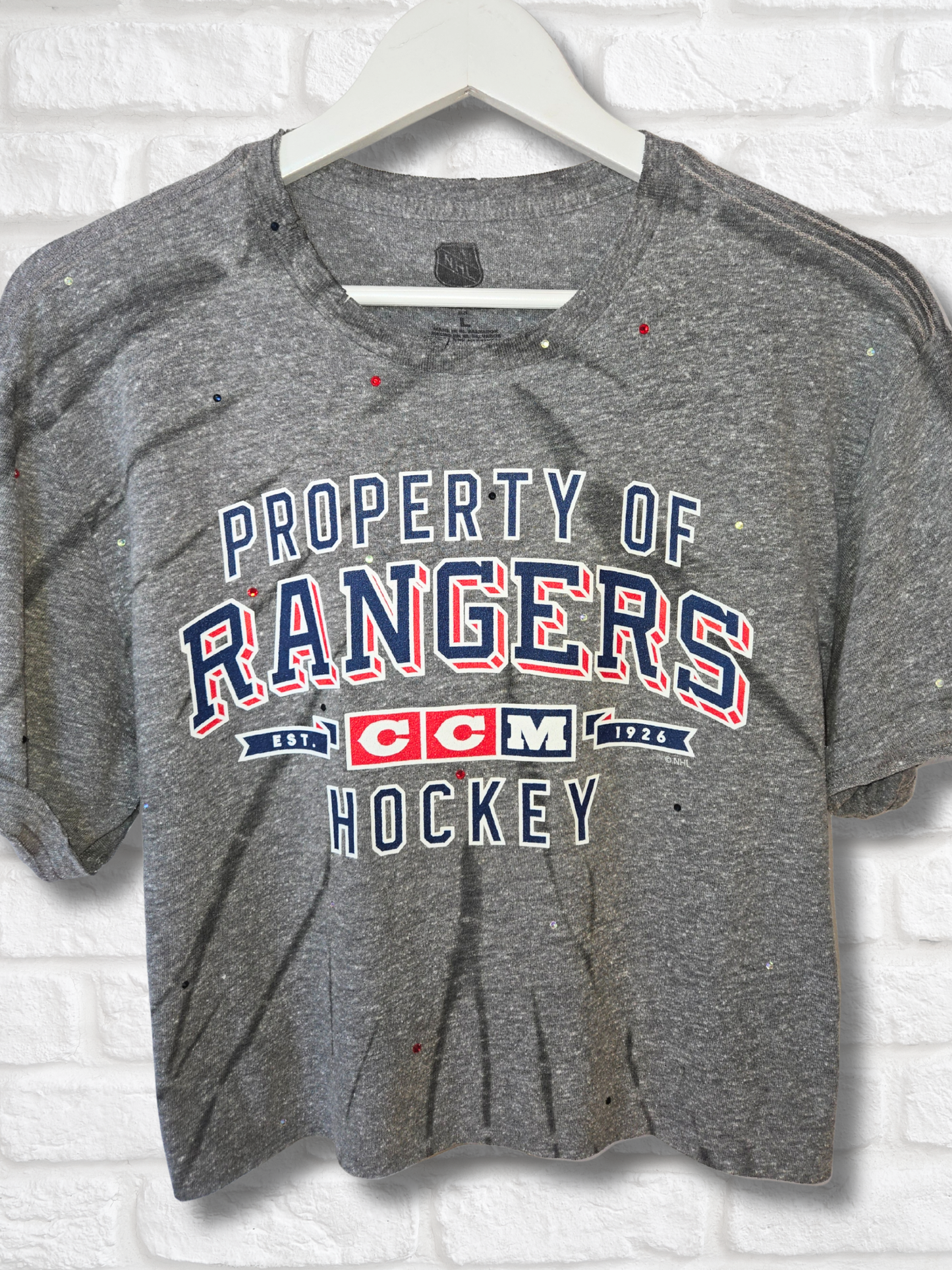 New York Rangers Crop Top