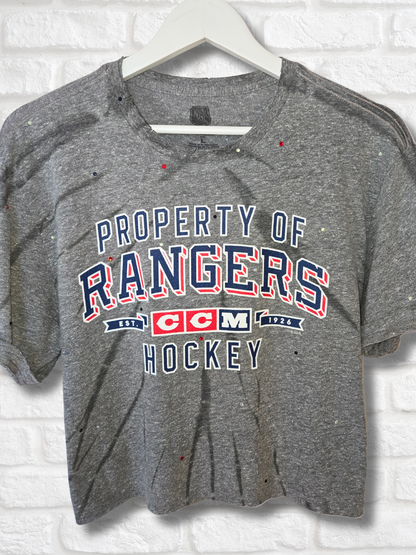 New York Rangers Crop Top