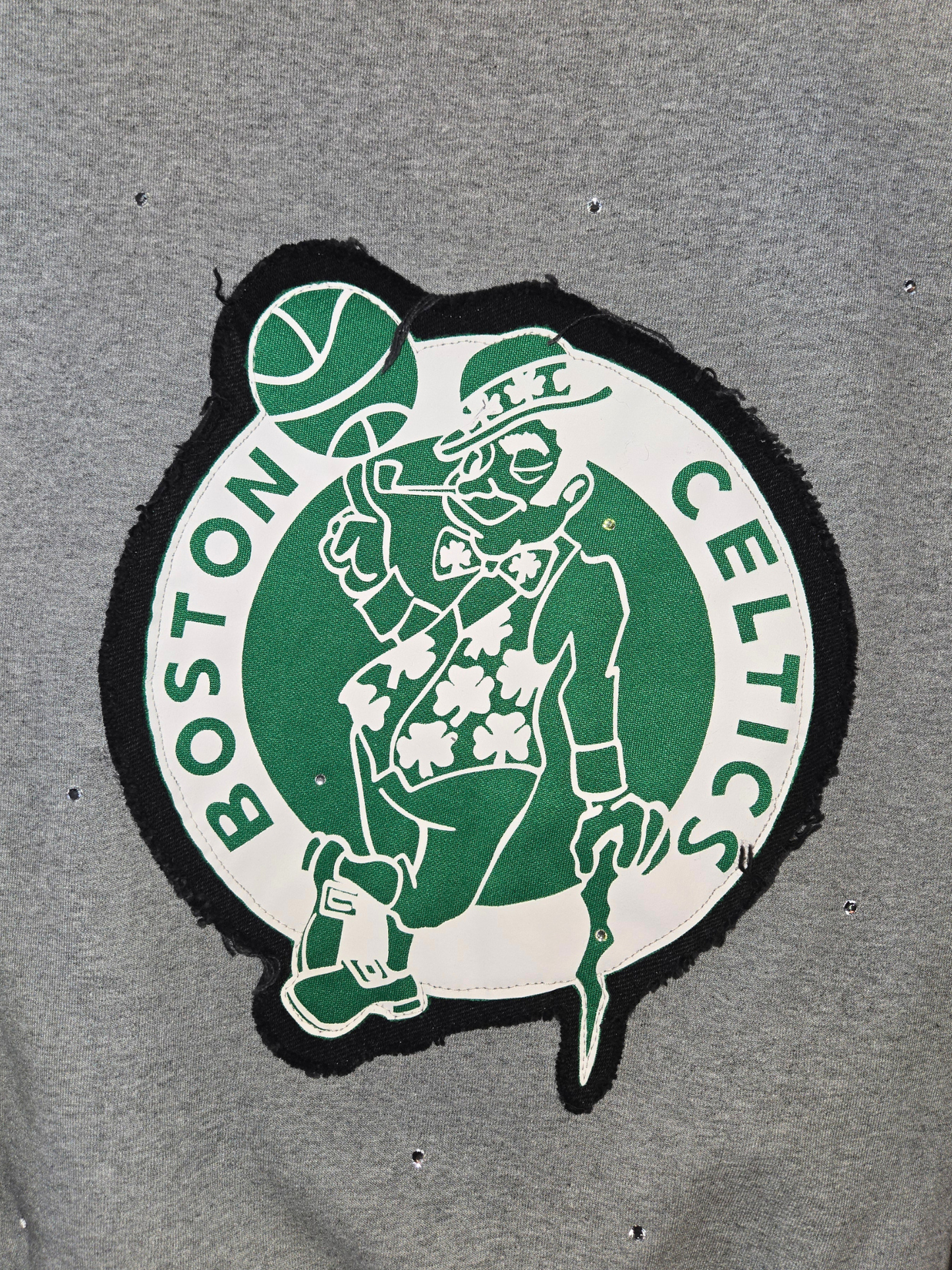 Boston Celtics Crop Zip-Up Sweatshirt - M/L