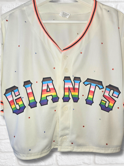 San Francisco Giants Pride Crop Jersey - Medium