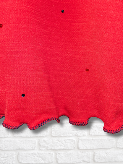 Cleveland Guardians Ruffle Crop Top - S/M