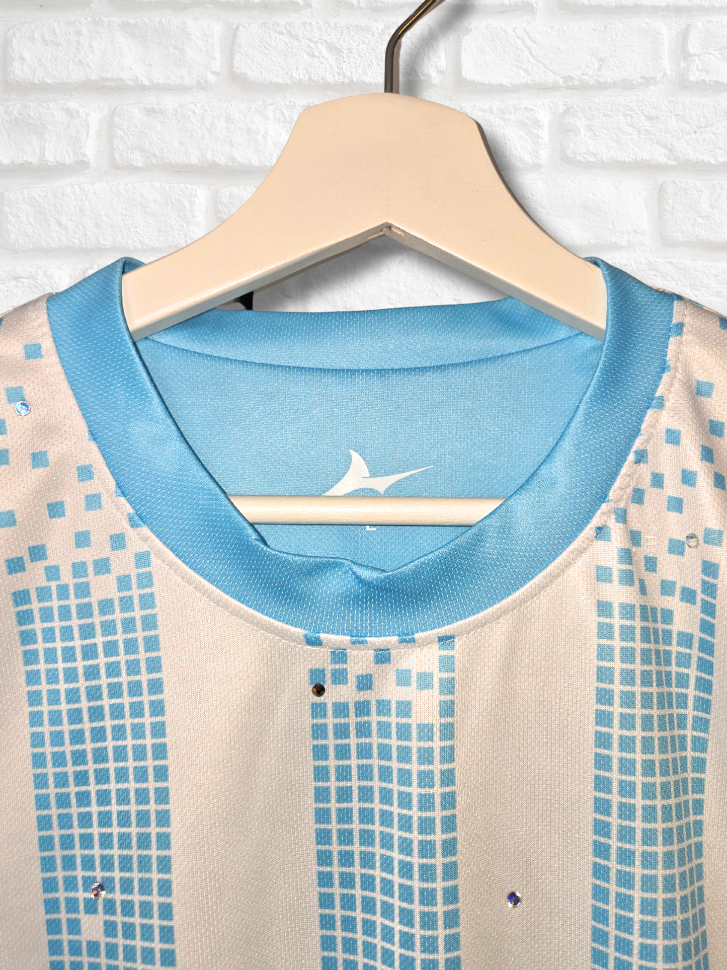 Team Argentina Ruffle Crop Top- Large