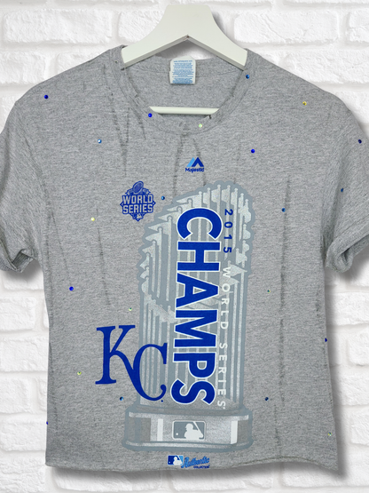 Kansas City Royals Crop Top- Small