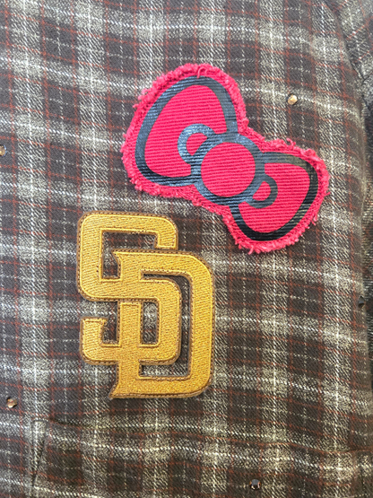 San Diego Padres HK Crop Flannel- XL