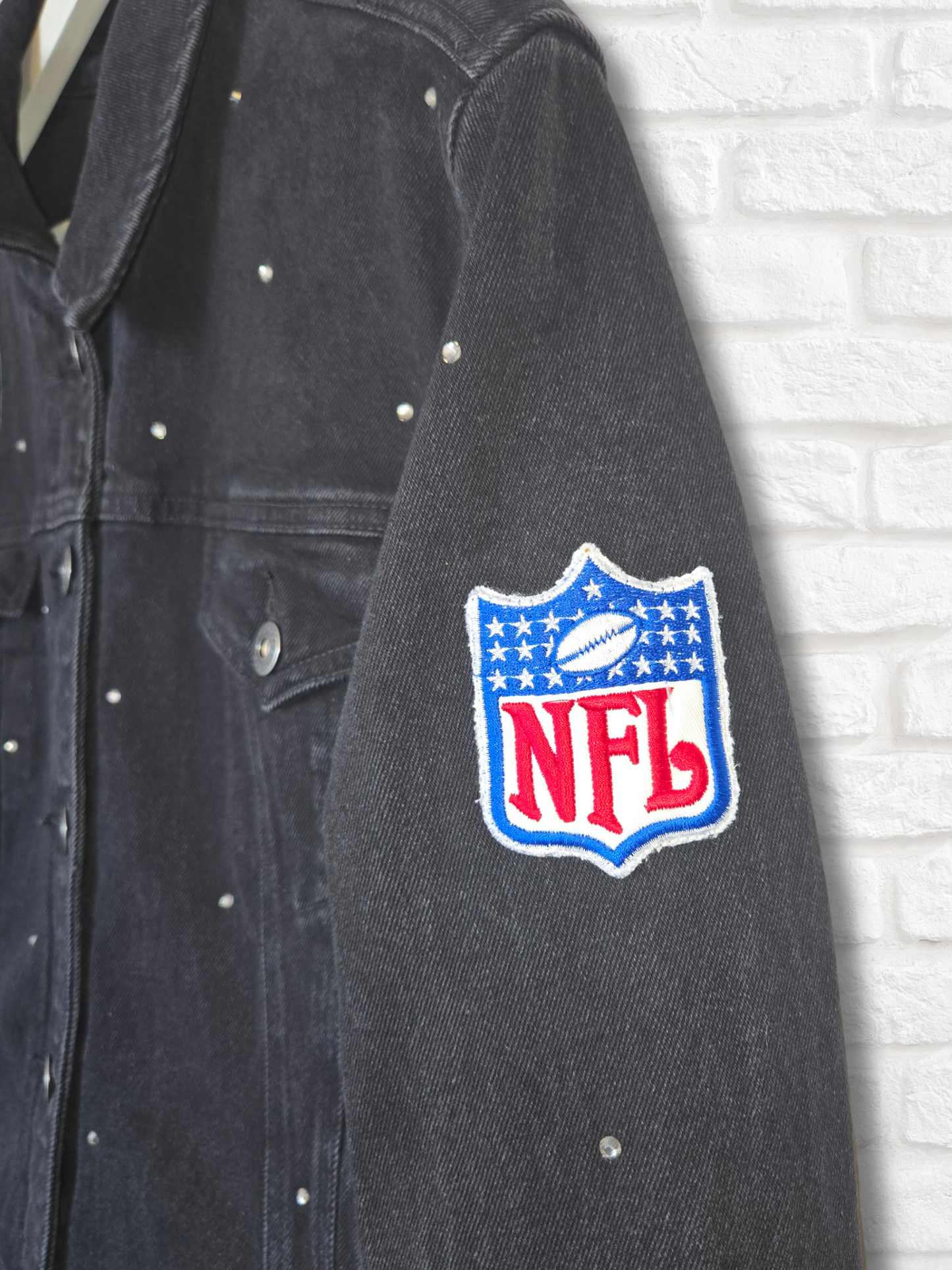 Las Vegas Raiders Oversized Denim Jacket- XL