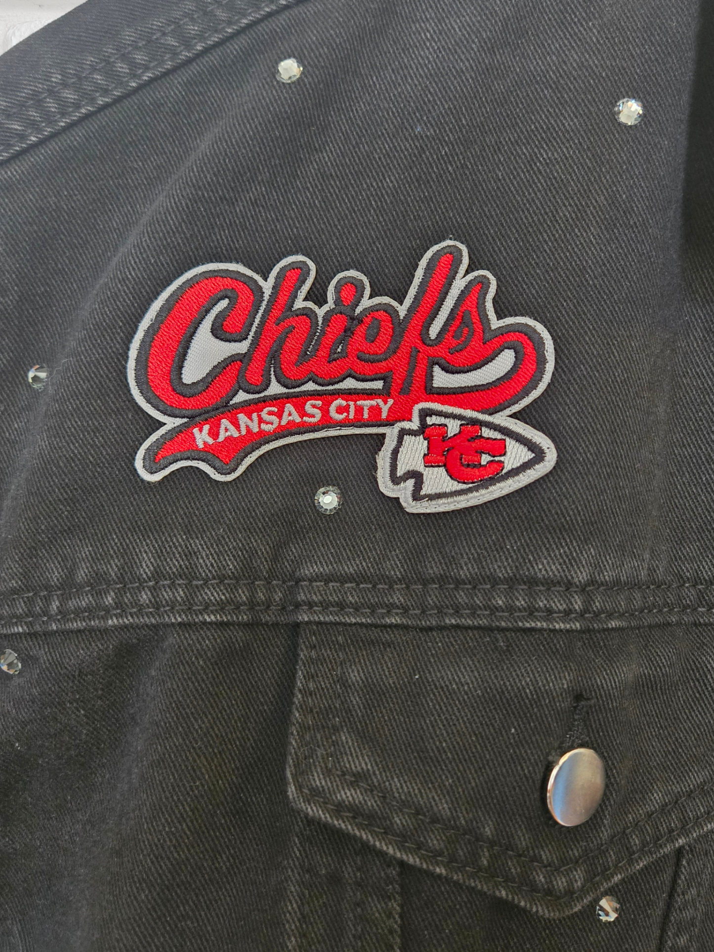 Kansas City Chiefs Oversized Denim Jacket
