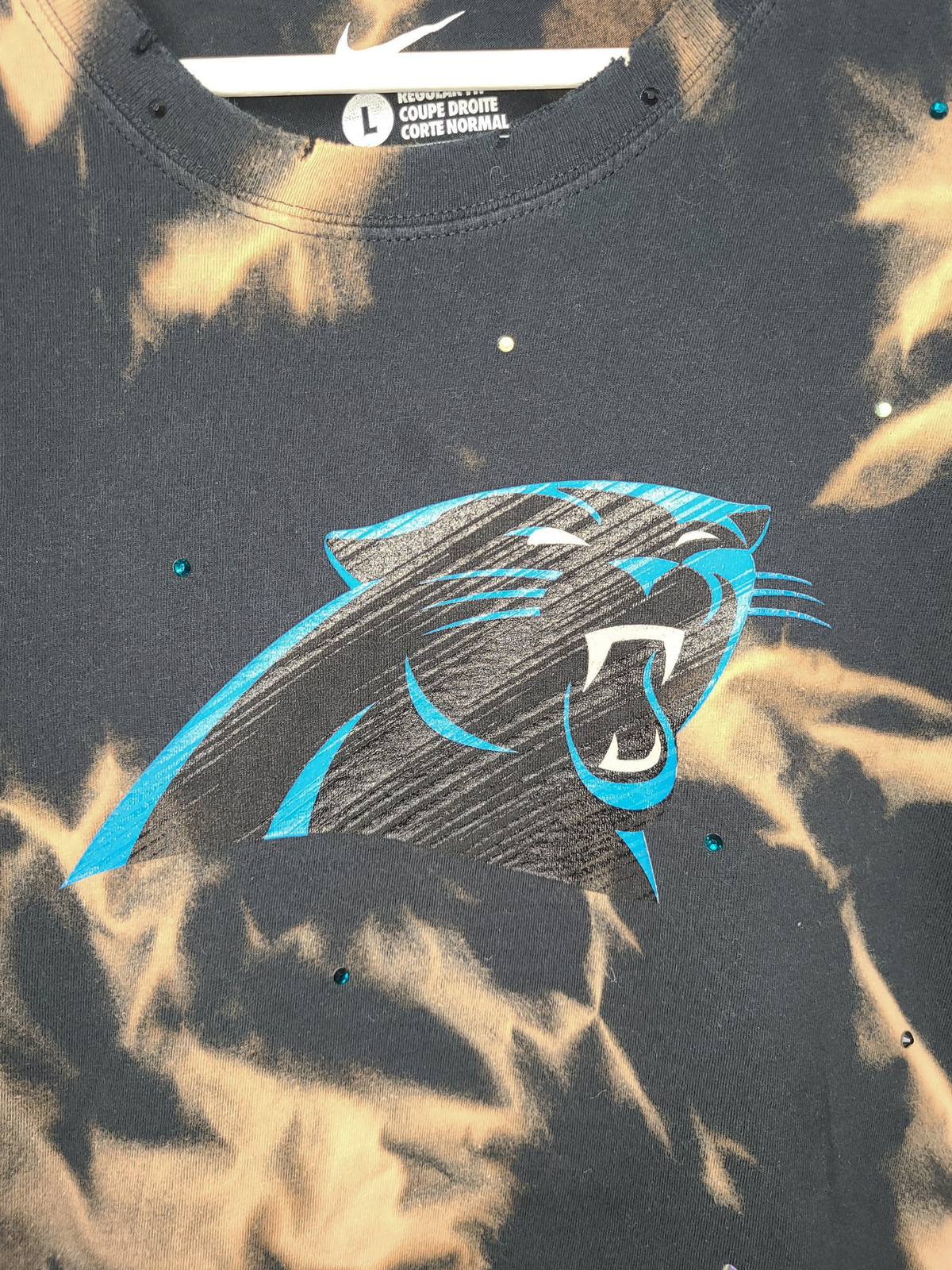 Carolina Panthers Crop Top- Large