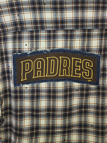 San Diego Padres Crop Flannel- Large