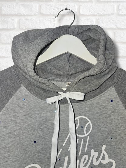 Los Angeles Dodgers Crop Hoodie