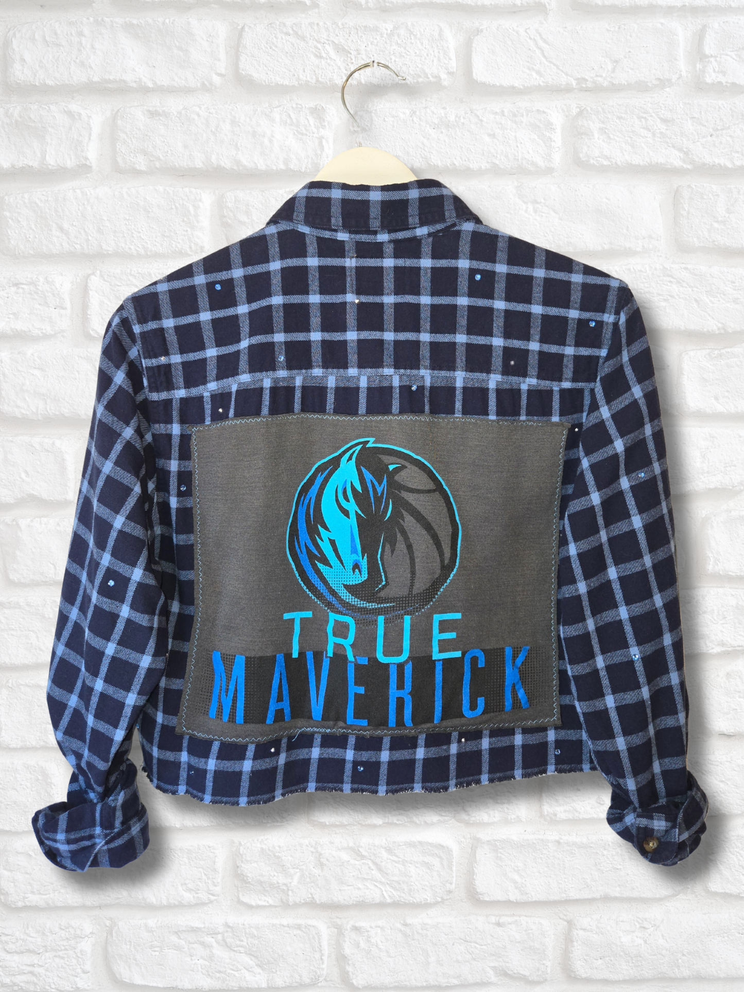 Dallas Mavericks Crop Flannel