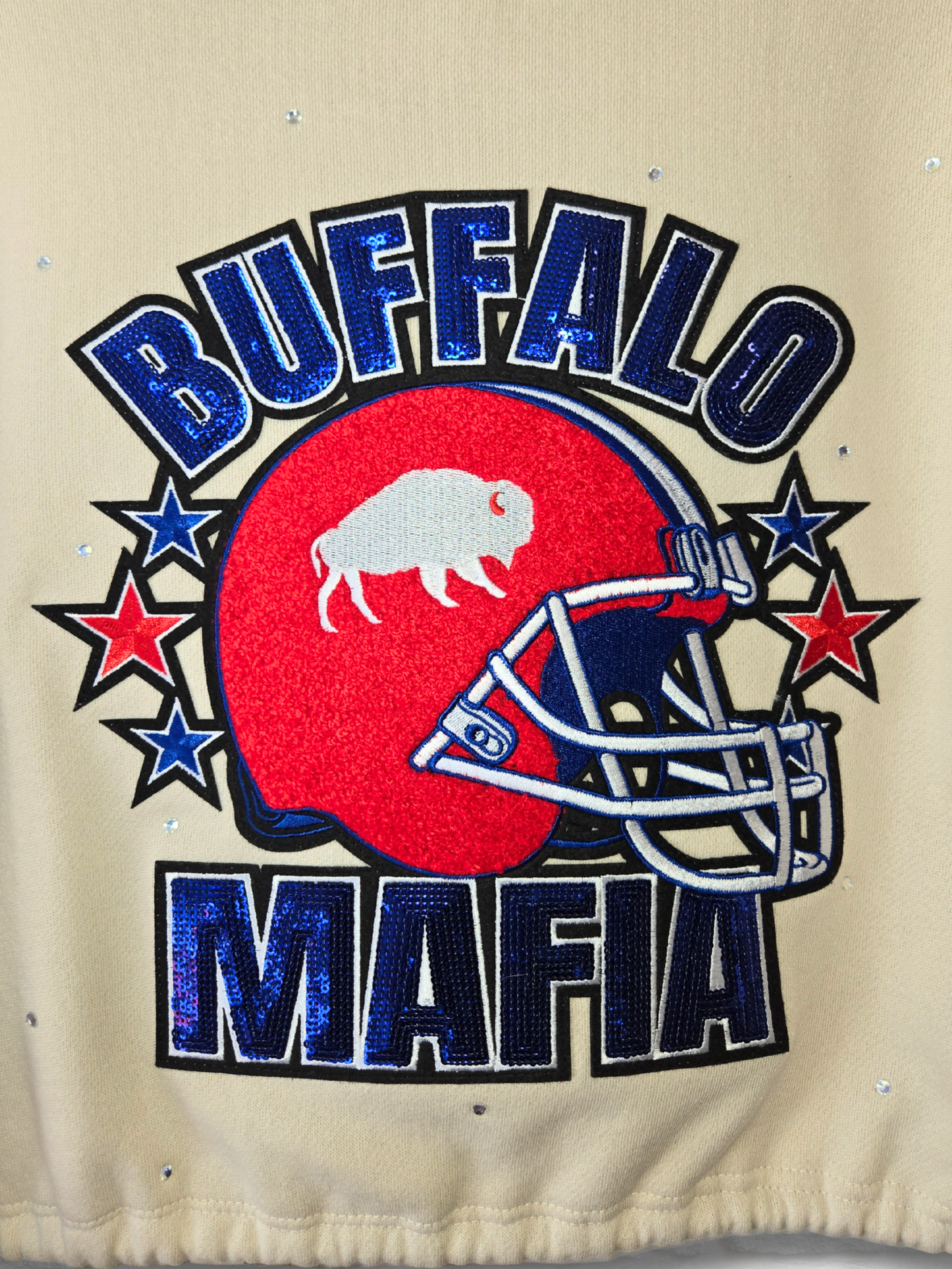 Buffalo Bills Crop Zip-Up Sweatshirt