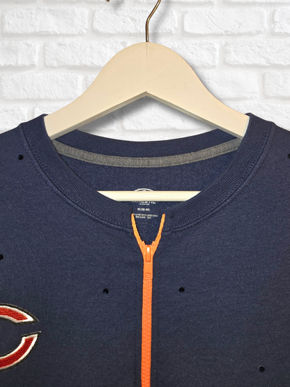 Chicago Bears Crop Zip-Up Sweatshirt