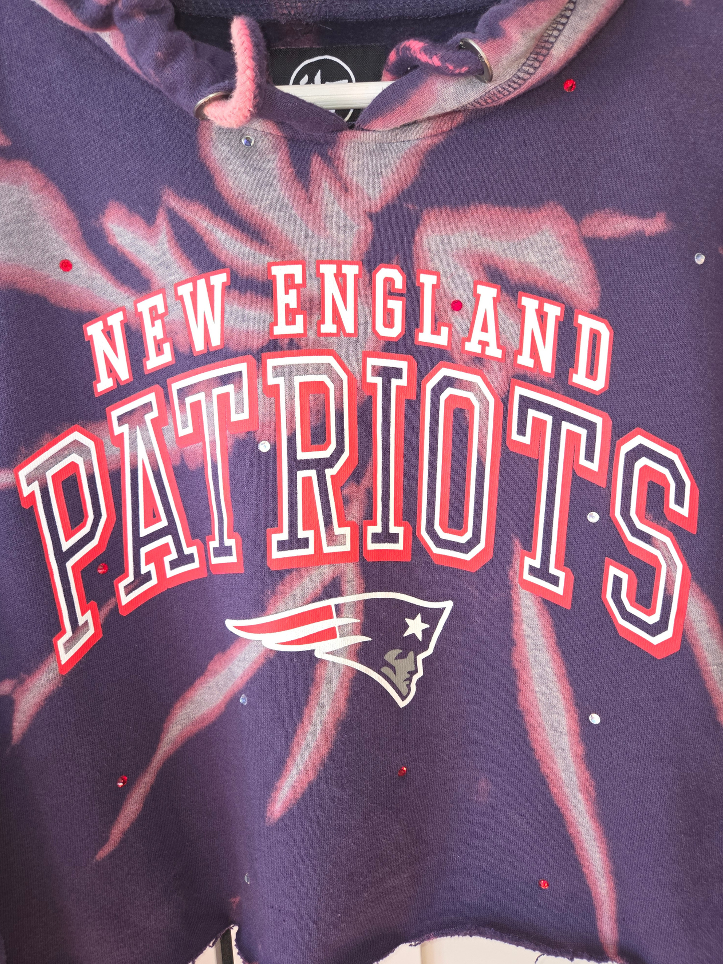 New England Patriots Crop Hoodie