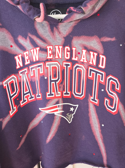 New England Patriots Crop Hoodie