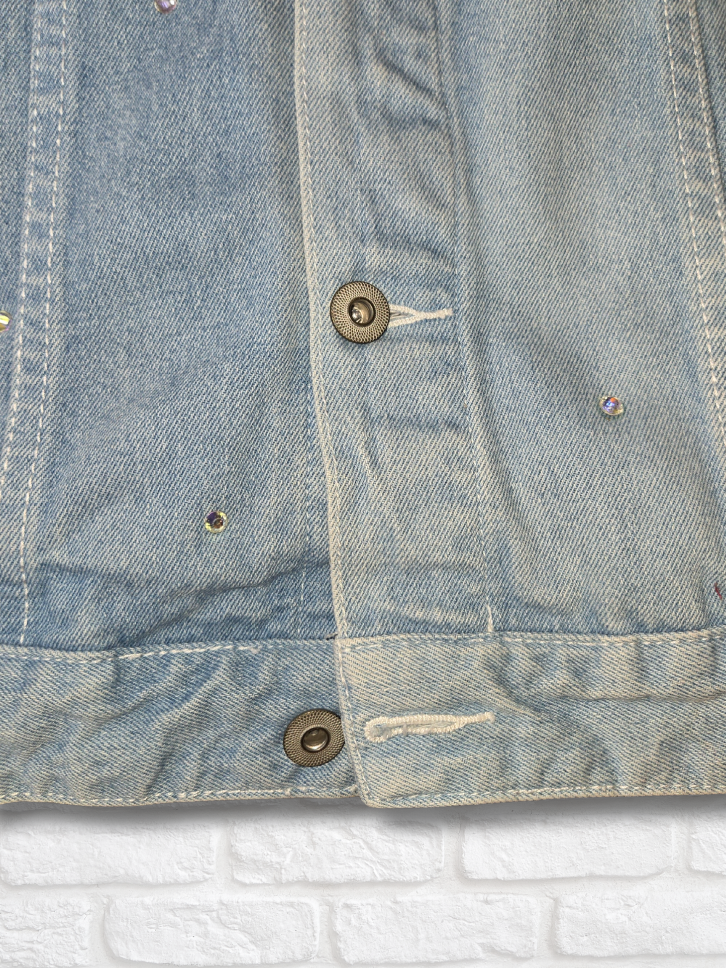 New England Patriots Oversized Denim Jacket