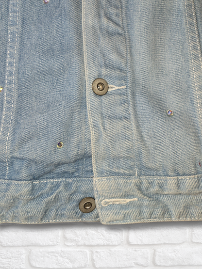 New England Patriots Oversized Denim Jacket