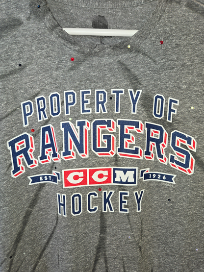 New York Rangers Crop Top