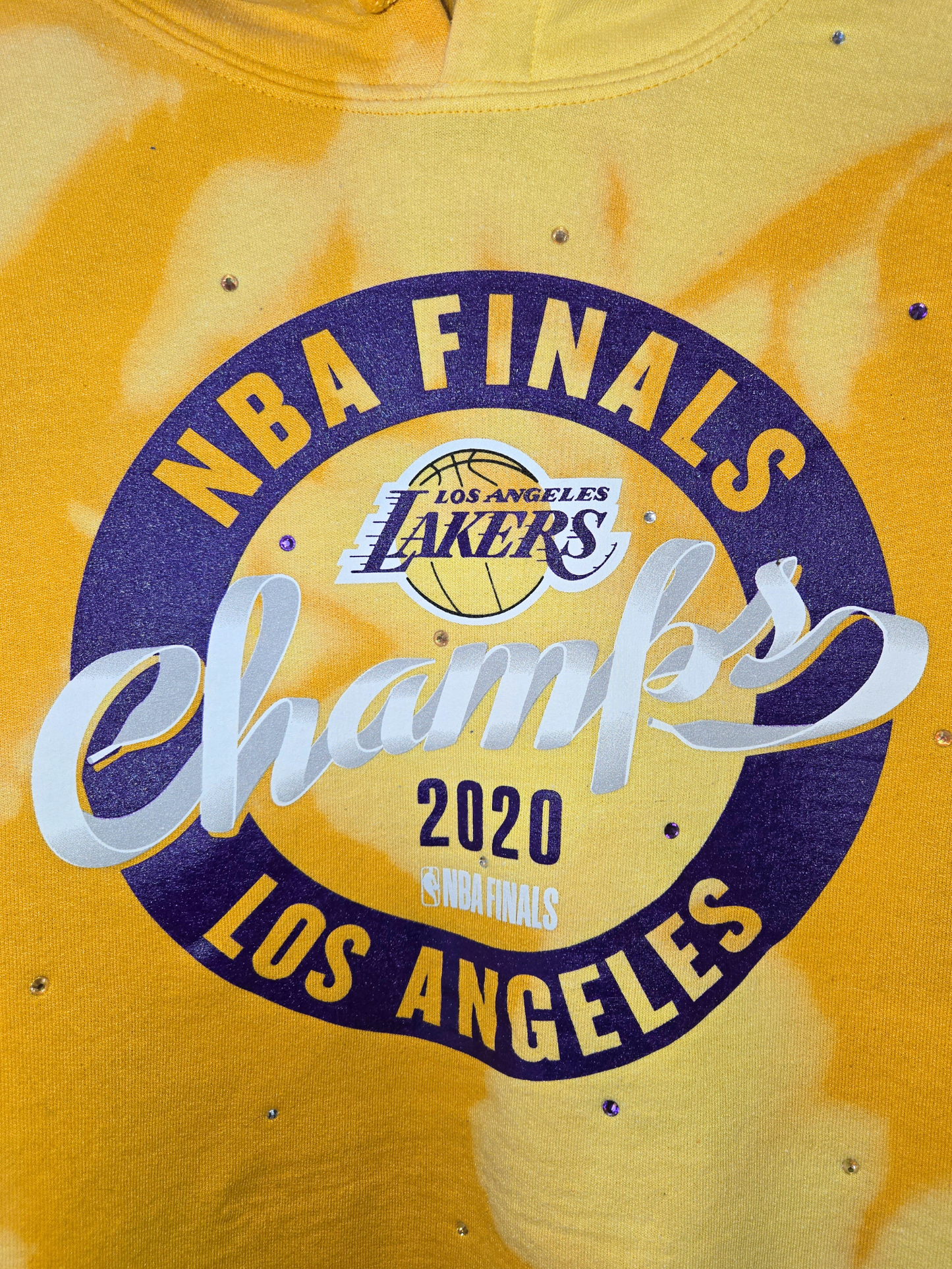 Los Angeles Lakers Crop Hoodie - Small