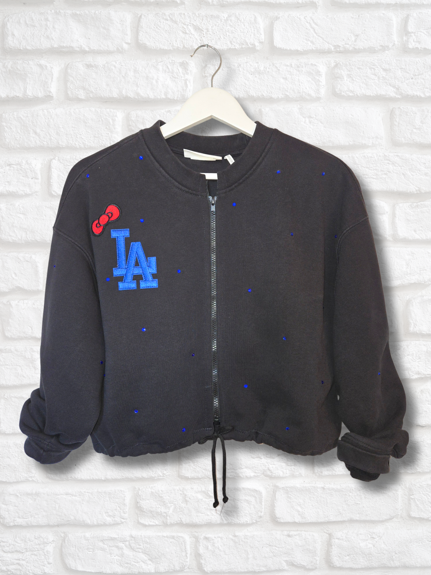 Dodgers HK Crop Zip-Up Sweatshirt