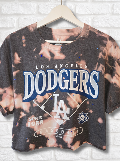 Los Angeles Dodgers Crop Top  - Large