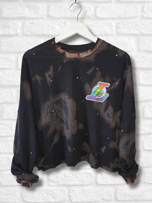 Los Angeles Lakers Pride Crop Top- XL