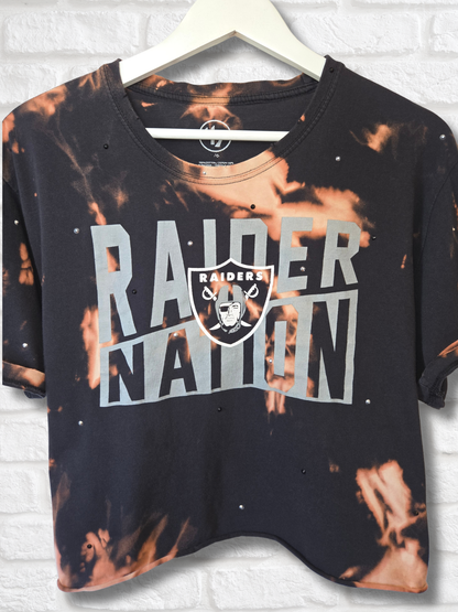 Las Vegas Raiders Crop Top- Large