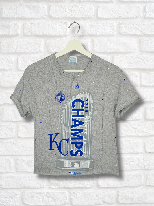 Kansas City Royals Crop Top- Small