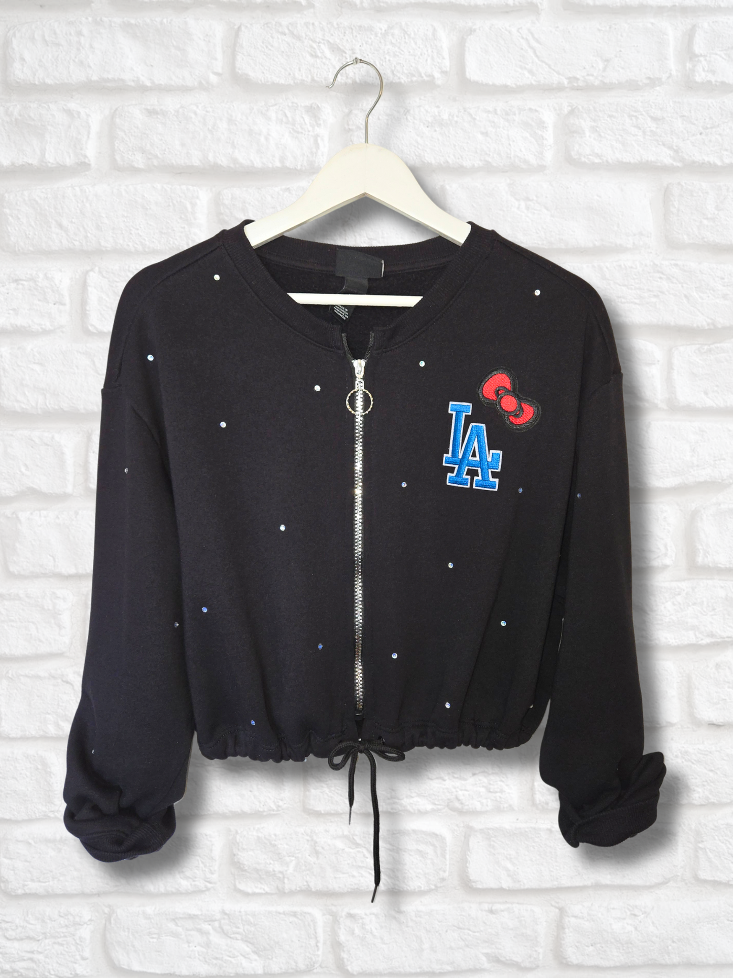 Dodgers HK Crop Zip-Up Sweatshirt