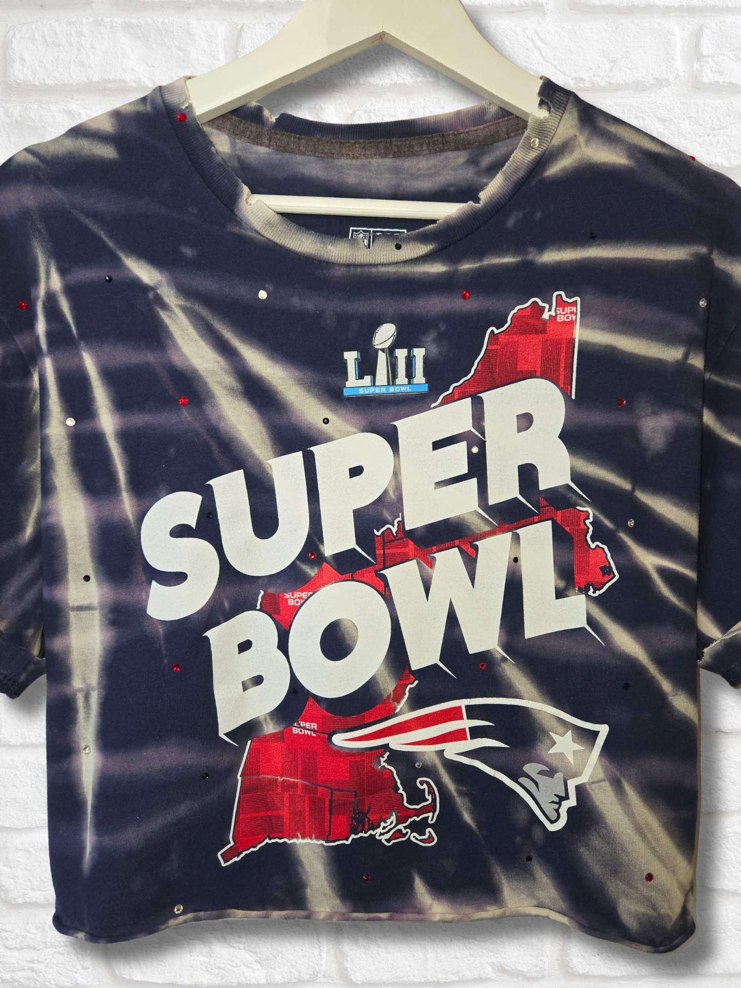 New England Patriots Crop Top- Large