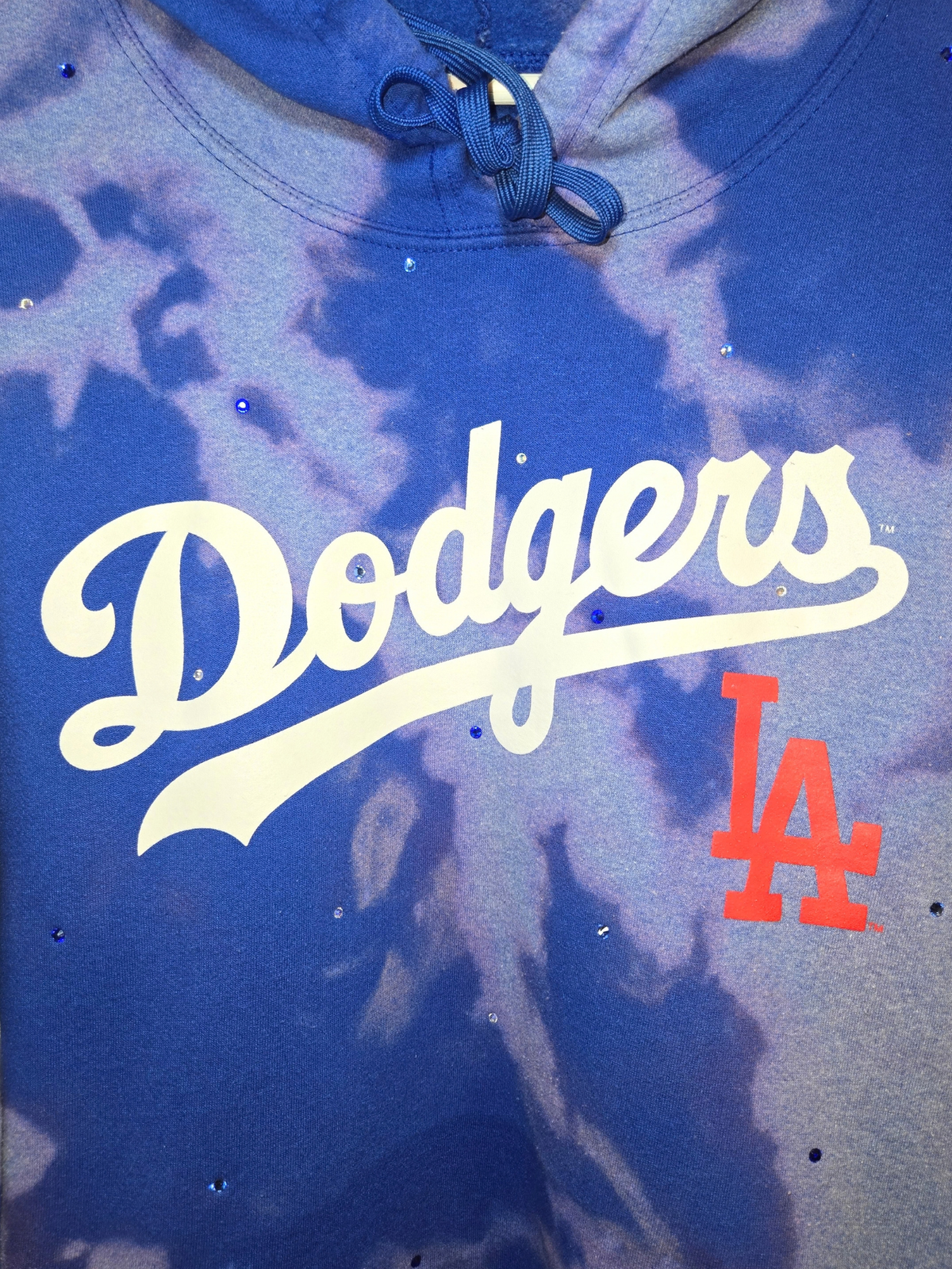 Los Angeles Dodgers Crop Hoodie- Large
