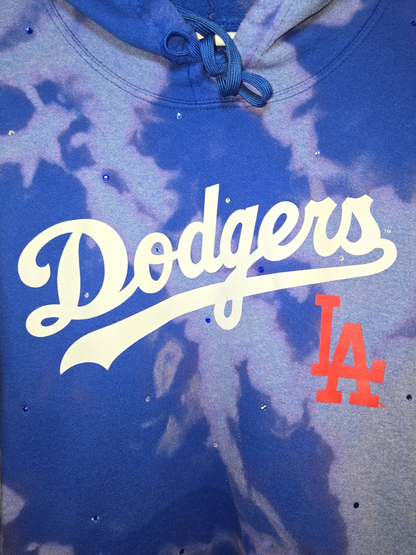 Los Angeles Dodgers Crop Hoodie- Large
