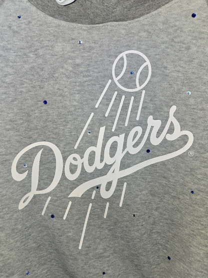 Los Angeles Dodgers Crop Hoodie