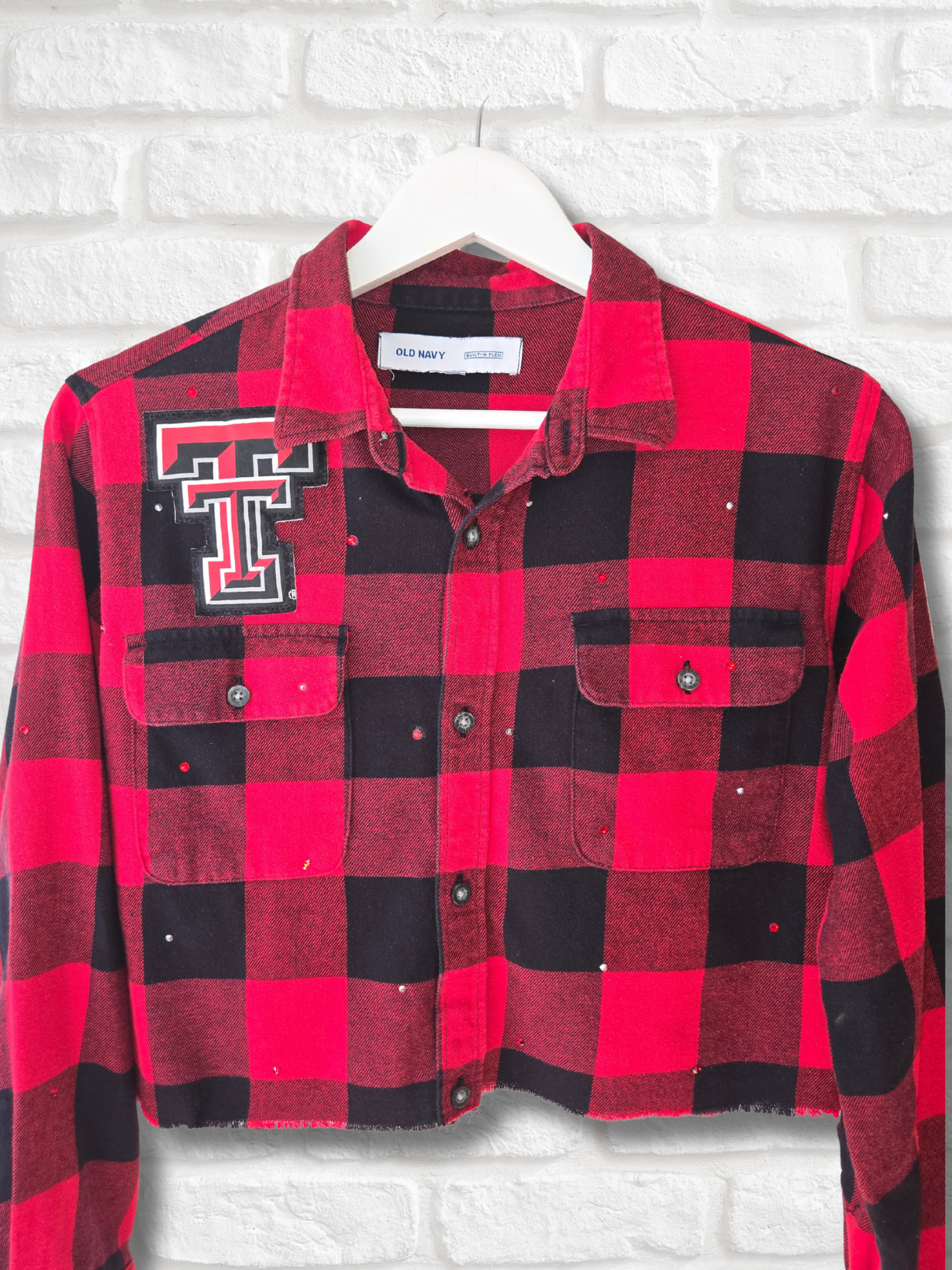 Texas Tech Red Raiders Crop Flannel