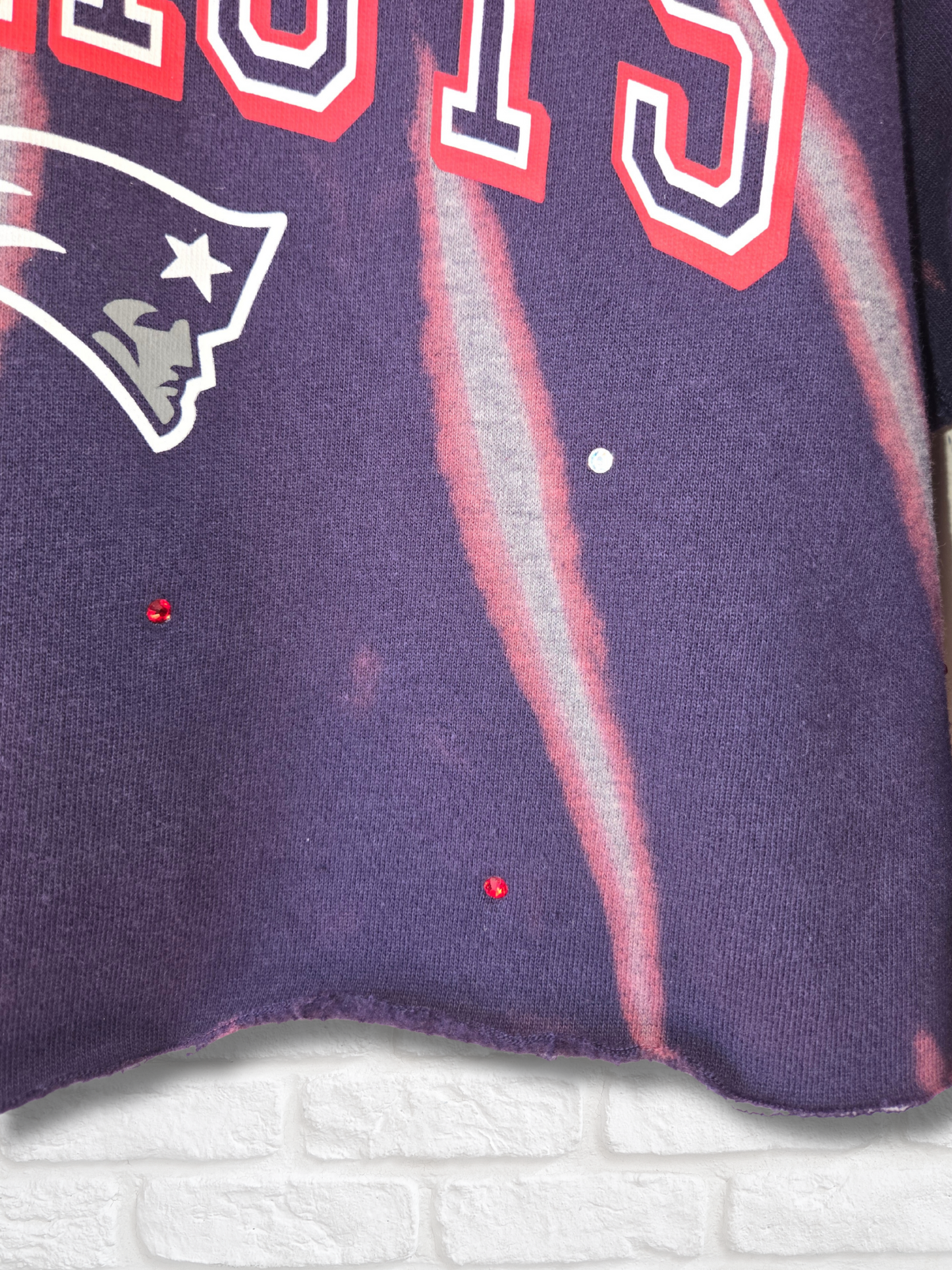 New England Patriots Crop Hoodie