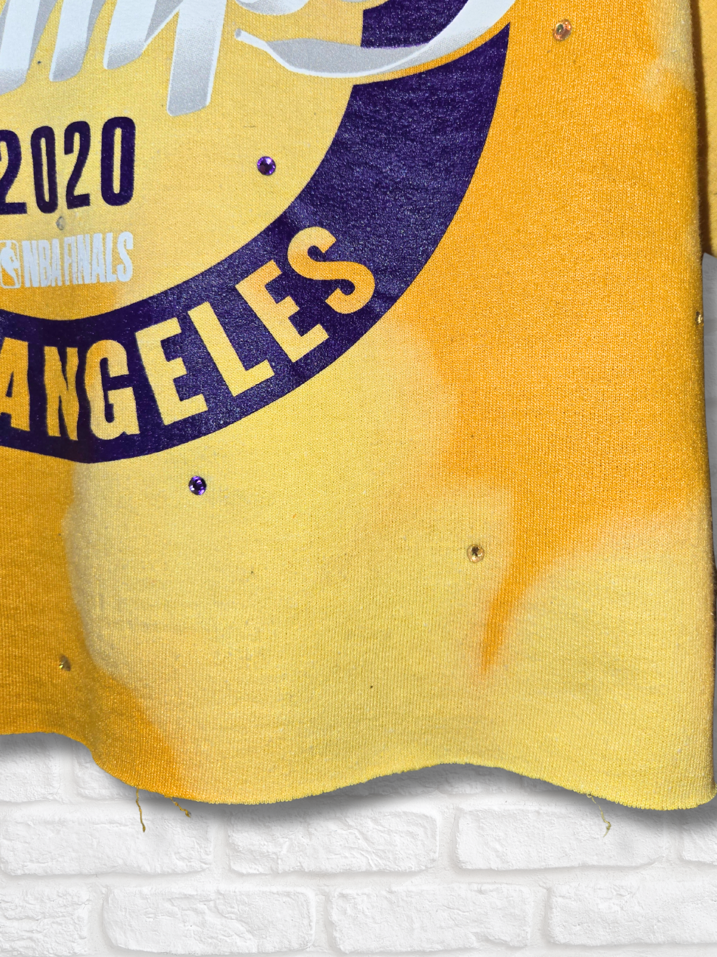 Los Angeles Lakers Crop Hoodie - Small