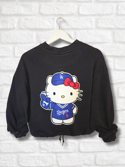 Dodgers HK Crop Zip-Up Sweatshirt