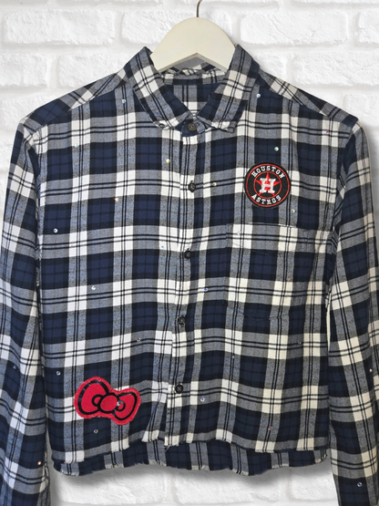 Astros HK Crop Flannel