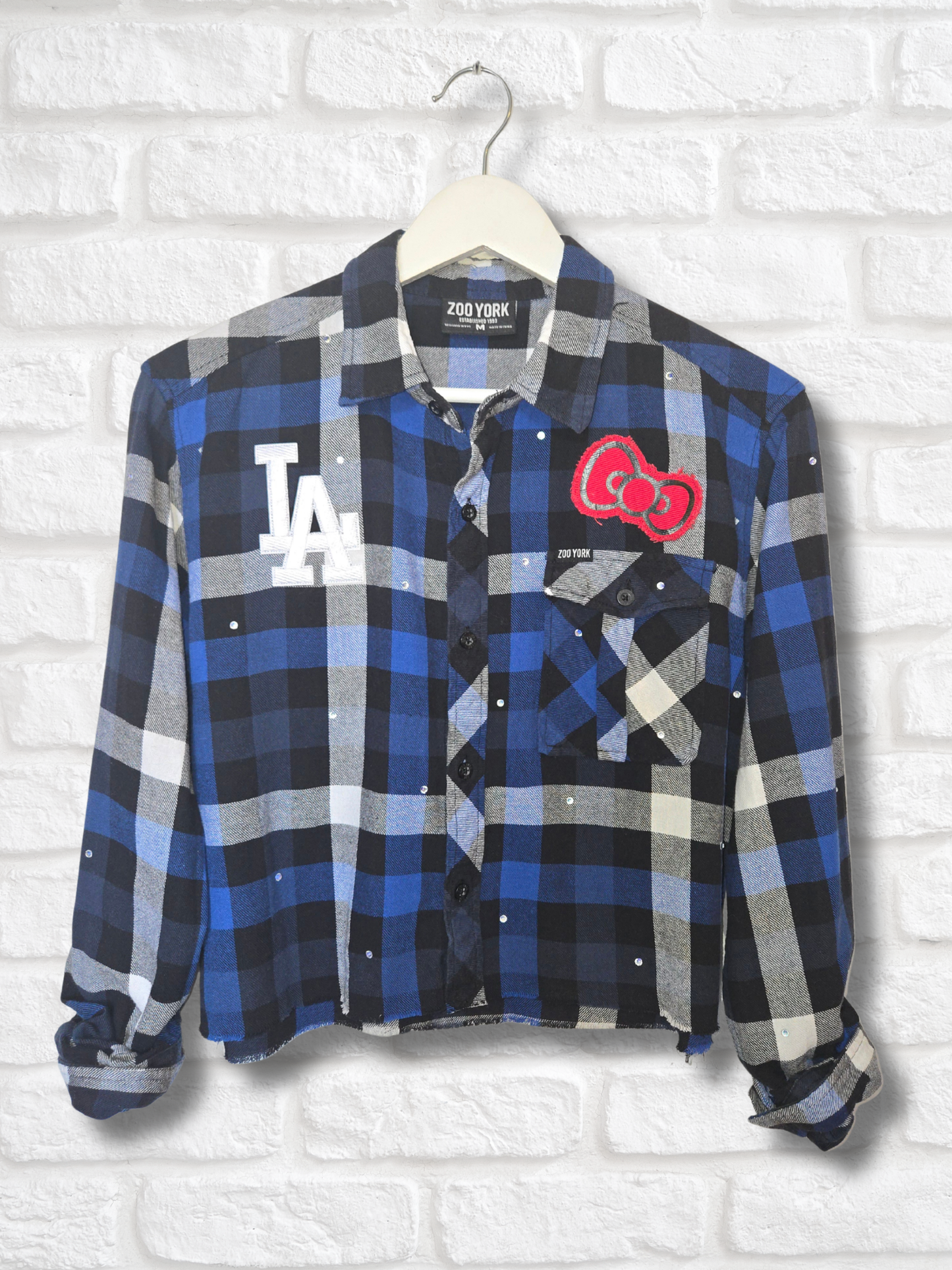 Los Angeles Dodgers HK Crop Flannel
