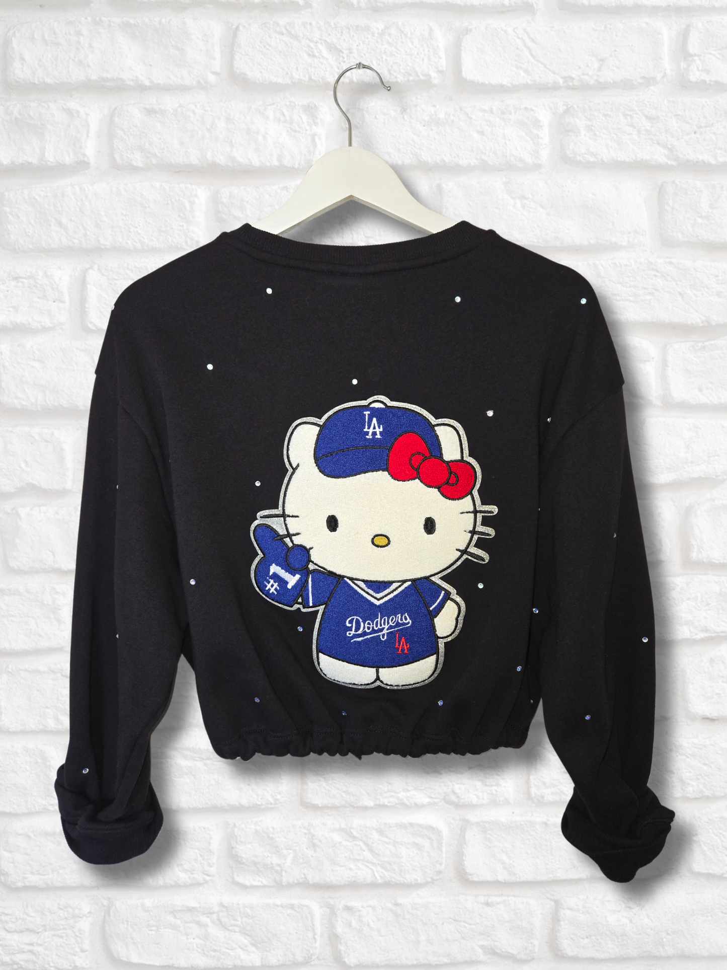 Dodgers HK Crop Zip-Up Sweatshirt