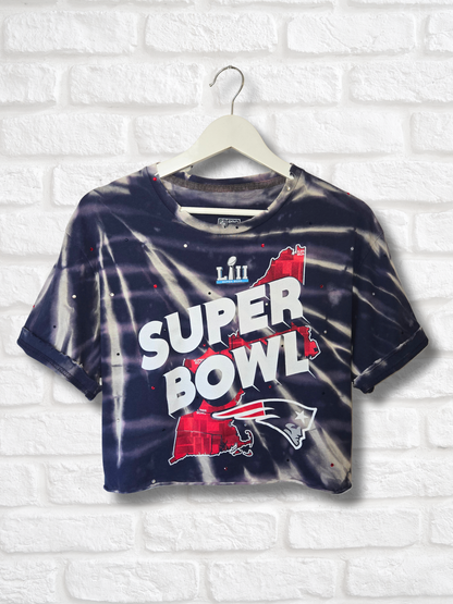 New England Patriots Crop Top- Large