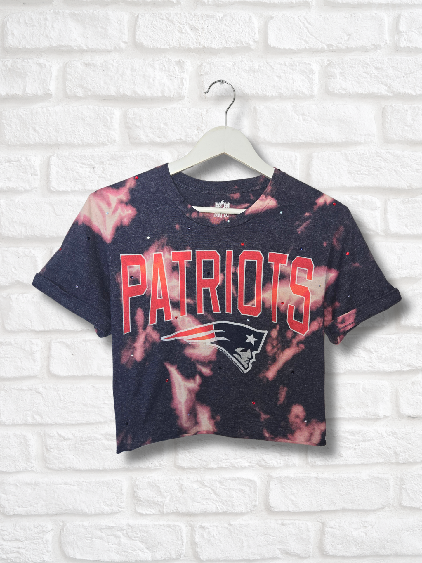 New England Patriots Crop Top- Small